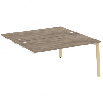 Стол-приставка двойной к опорным элементам ONIX WOOD OW.D.SPR-4.8 Тиквуд Темный/Светлый_0