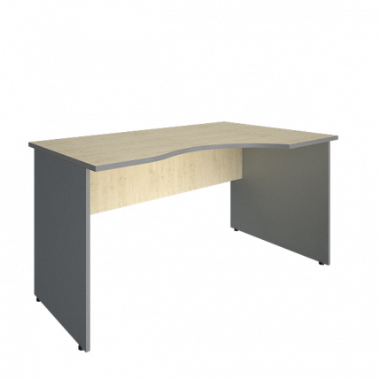 Стол криволинейный правый Riva А.СА-2 Пр Клен/Металлик_0