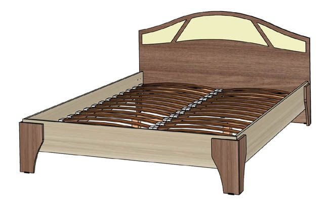 Кровать Верона 140x200 Ясень шимо_0