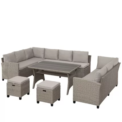 Комплект плетеной мебели AFM-370B Beige_1