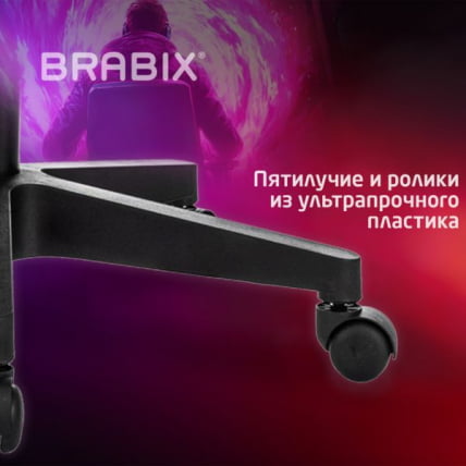 Кресло компьютерное BRABIX Shooter GM-12, 2 подушки, ткань, серое_17