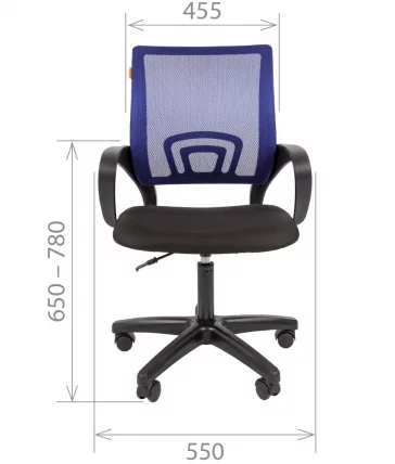 Кресло оператора CХАИРМАН 696 ЛТ (ЛТ) Оранжевый / CHAIRMAN (LT)_1