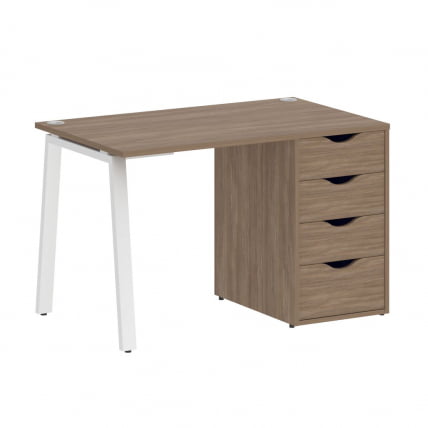 Стол письменный HOME OFFICE VR.SP-3-118.4.A Дуб Аризона/Белый металл_0