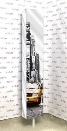 Поворотный зеркальный шкаф Zoom Art Белый_12