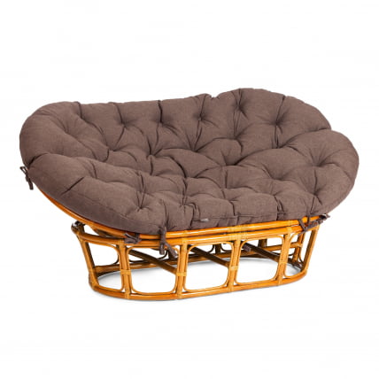 Диван MAMASAN/МАМАСАН 23/02 W /с подушкой/ подушка 182х119 см, 169х102х80 см, Pecan (орех), ткань, коричневый, 3М7-147_0