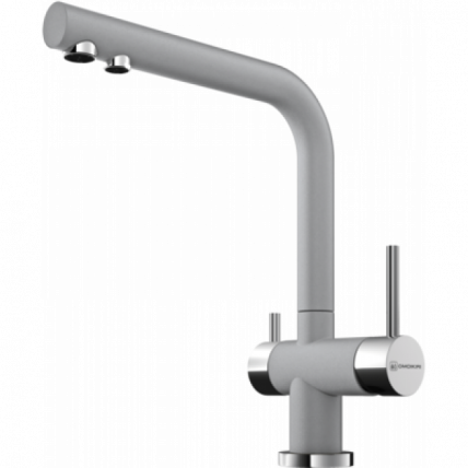 Смеситель Omoikiri Nagano-Gr Латунь/Leningrad Grey_0