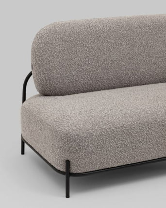 Диван Стоун new ткань букле серо-бежевый_5