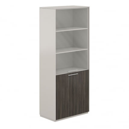 Шкаф высокий Atlas NZ-0311.GS.BT Серый камень Бренсон Трюфель_0