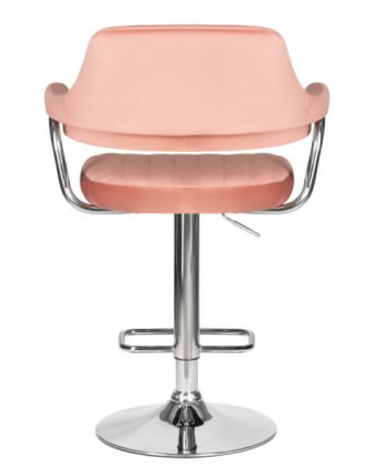 Стул барный DOBRIN CHARLY (пудрово-розовый велюр (MJ9-32)) 2 шт_5