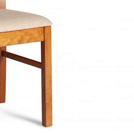 Стул Гермес/ Hermes дерево гевея, 43х49х94см, Espresso, ткань бежевая (S178-4)_6