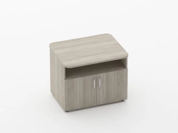 Тумба под оргтехнику Glassy 3.16.10 Дуб сантана светлый_0