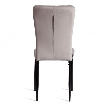 Стул VERTER (mod. BC577-DC) металл, флок, 41 х 52 х 95 см, Light grey (светло-серый) HLR14 / черный_3