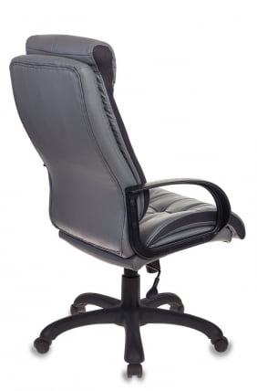 Кресло руководителя Бюрократ CH-824B/LGREY серый искусственная кожа_3