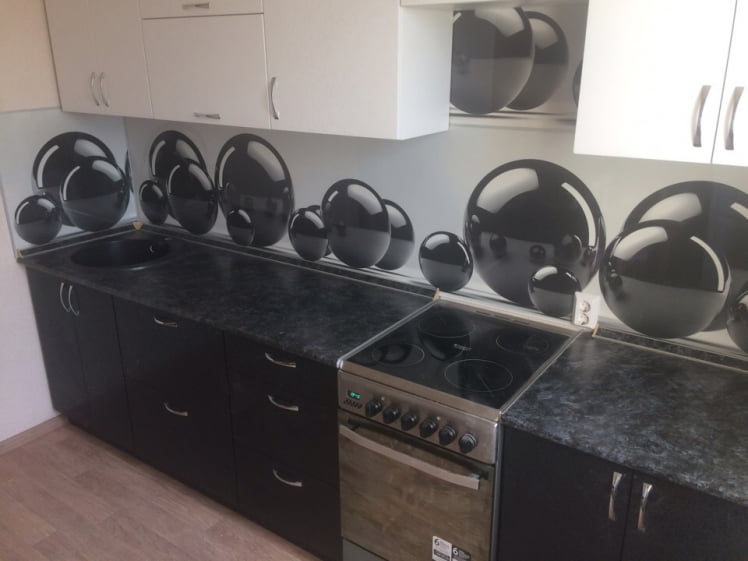 Глянцевый фартук (КОМПОЗИТ) KM 34_15