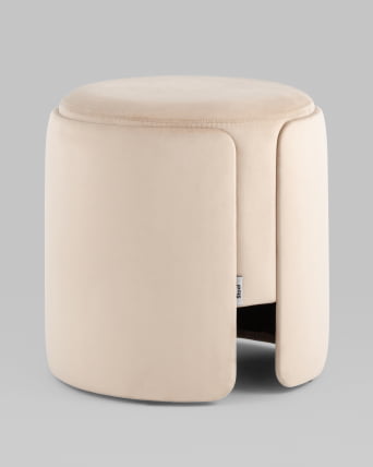 Пуф Taks велюр (молочный)_1