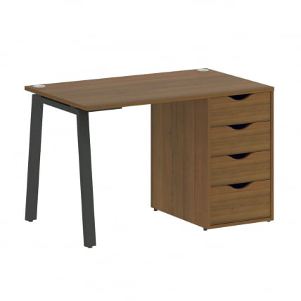 Стол письменный HOME OFFICE VR.SP-3-118.4.A Орех Гварнери/Антрацит металл_0