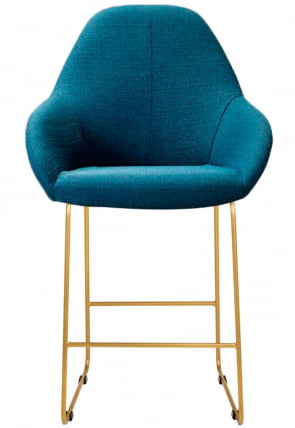 Стул барный Кент (Б) БлюАрт/Линк Золото / Kent_1