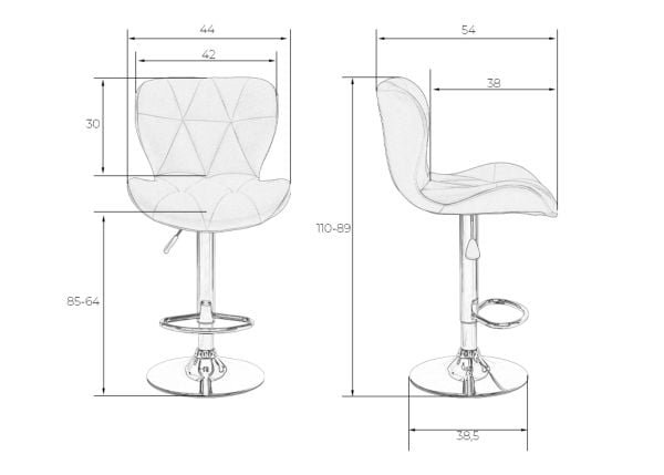 Стул барный DOBRIN BARNY (мятный велюр (MJ9-87)) 2 шт_14