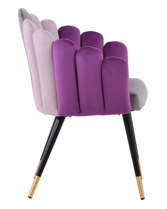 Кресло Камелия велюр Серый_2