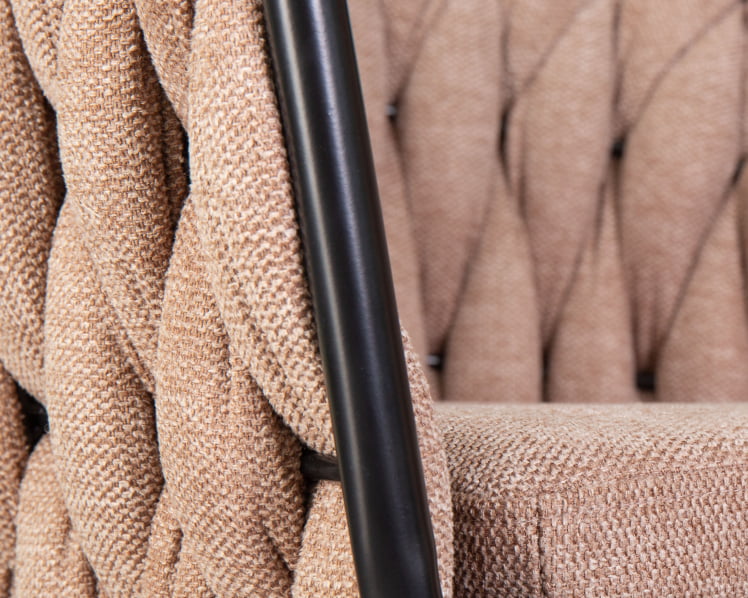 Стул барный DOBRIN LEON Коричневая ткань LAR 275-3_7