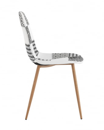 Стул Валенсия SN Пэчворк черно-белый_2