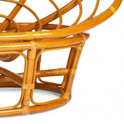 Диван MAMASAN/МАМАСАН 23/02 W /с подушкой/ подушка 182х119 см, 169х102х80 см, Pecan (орех), ткань, оранжевый, С 23_12