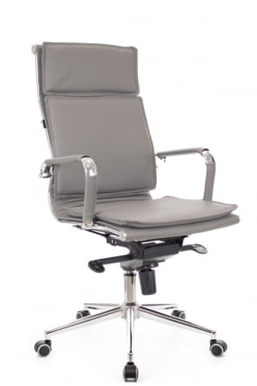 Кресло руководителя Nerey M экокожа Серый_0