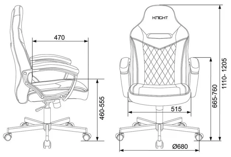 Кресло игровое Бюрократ VIKING 6 KNIGHT BR FABRIC Коричневый_12