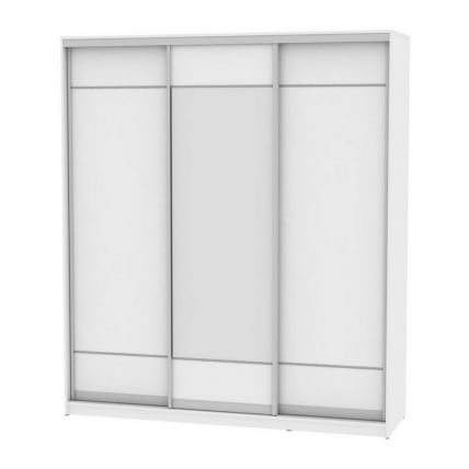 Шкаф-купе Б-220х200х60-1(Белый-Д7Д8Д7) / B-220х200х60-1(Белый-D7D8D7)_0