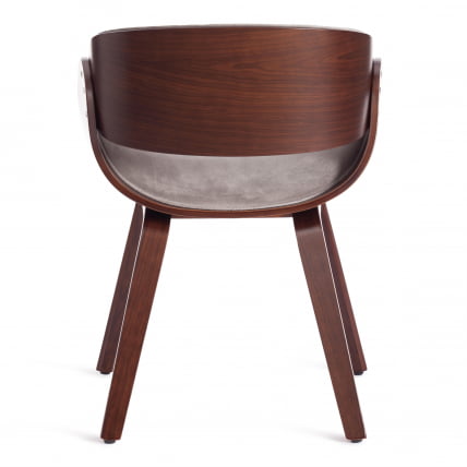 Стул LANDO (mod.8036) дерево / ткань, 59х53х75 см, орех/серый_3