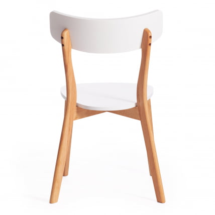 Стул Claire дерево гевея, МДФ, 48 x 49,5 x 81,5 x SH44см, White (Белый) / Natural (натуральный)_3
