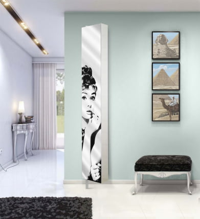 Поворотный зеркальный шкаф Lupo Art Белый_3