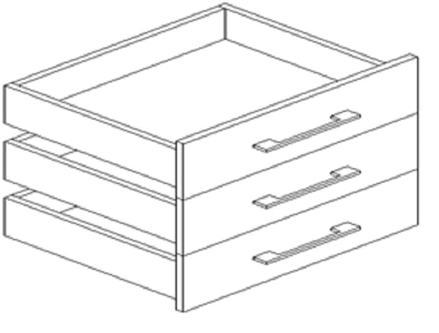 Блок ящиков тумбы стационарной ЙАЛТА ЛТ-ЙК Снежная Платина / YALTA LT-YK_0