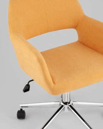 Стул офисный ROSS рогожка желтый_6