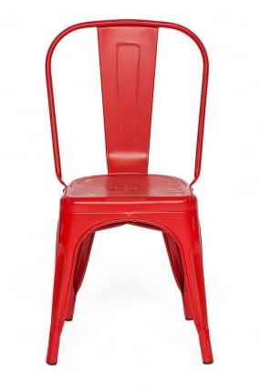 Стул LOFT CHAIR (mod. 012) металл, 45*35*85см, красный/red vintage_1