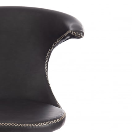 Стул барный FLAIR BAR (mod. 9018) экокожа/металл, 60 х 56 х 106 см , серый 22/черный_5