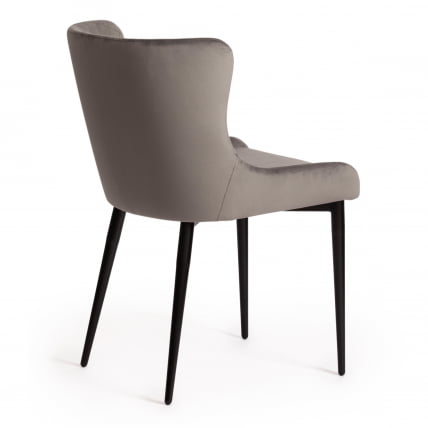 Стул MANTRA (mod. 713) ткань/металл, 49х61х82 см, высота до сидения 49 см, серый barkhat 26/черный_2