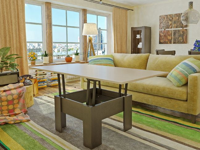 Стол журнальный Секрет модуль 01 Венге/Дуб млечный_5