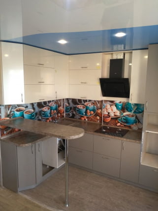 Глянцевый фартук (КОМПОЗИТ) KM 192_1