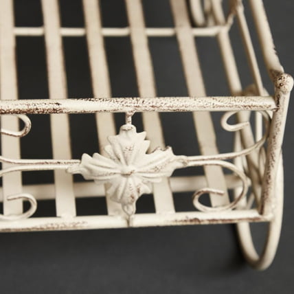 Цветочница Secret de Maison CARRIAGE (mod. PL08--6954) металл, 40х23х55см, Античный белый (Antique White)_1