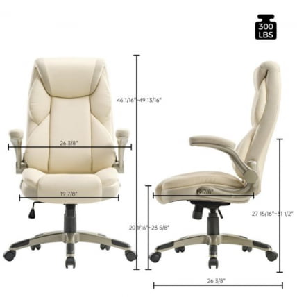 Эргономичное компьютерное кресло Eureka OC11-OW, белое_6