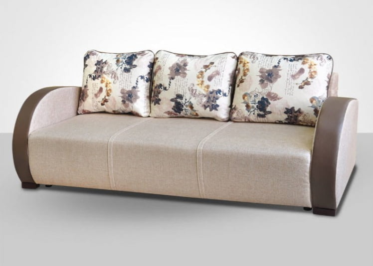 Диван-кровать Европа-1 арена дарк браун грандос 262-1 милк_0