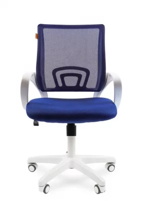 Кресло оператора Chairman 696 white TW-10 Синее_1