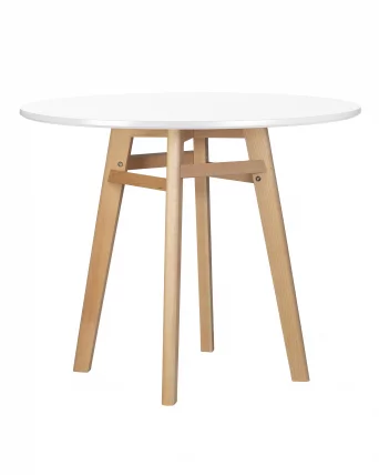 Стол обеденный DOBRIN ALBERT 90 Белый_0