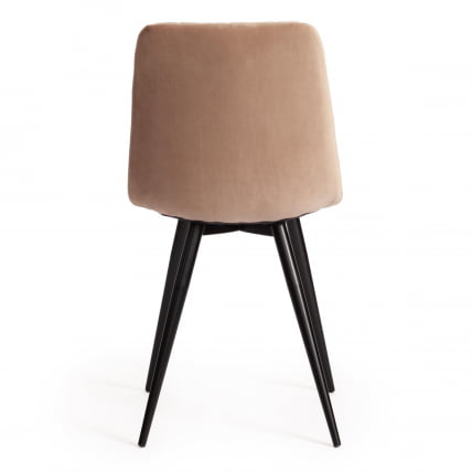 Стул CHILLY X (mod. 7096-1) ткань/металл, 45x53х88 см, высота до сиденья 50 см, бежевый barkhat 5/черный_3