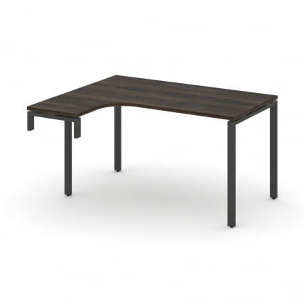 Стол-надставка на опорную тумбу (левый) CONCEPT CN.OSAN-001(L) Дуб Мали Черный_0