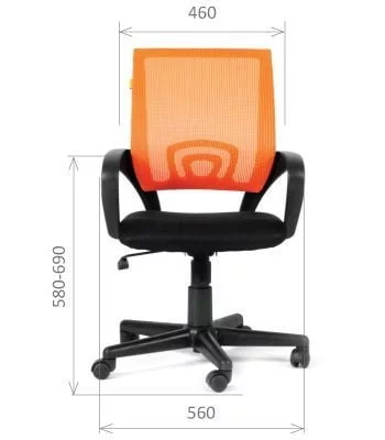 Кресло оператора CHAIRMAN 696 оранжевый_3