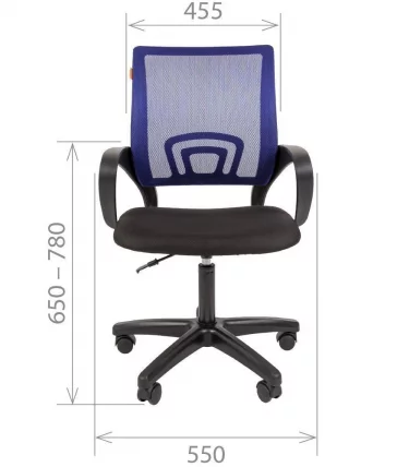 Кресло оператора CХАИРМАН 696 ЛТ (ЛТ) Голубой / CHAIRMAN (LT)_1