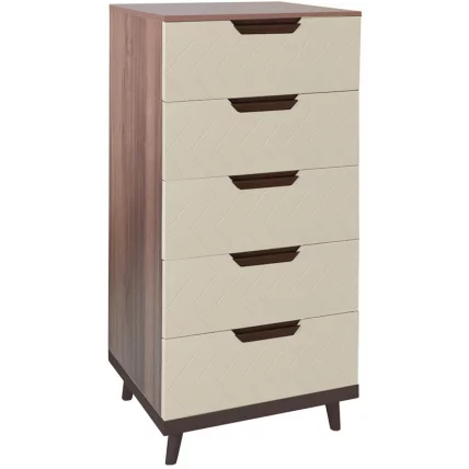 Комод Сканди с 5 ящиками Бежевый_0
