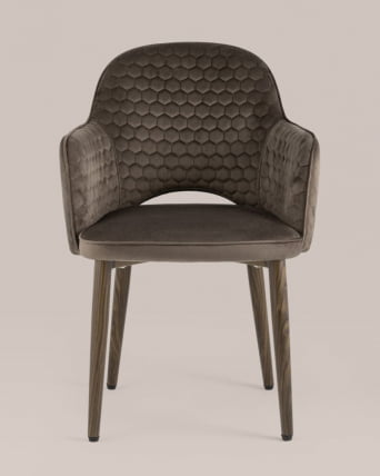 Стул Венера Хани велюр Коричневый_3